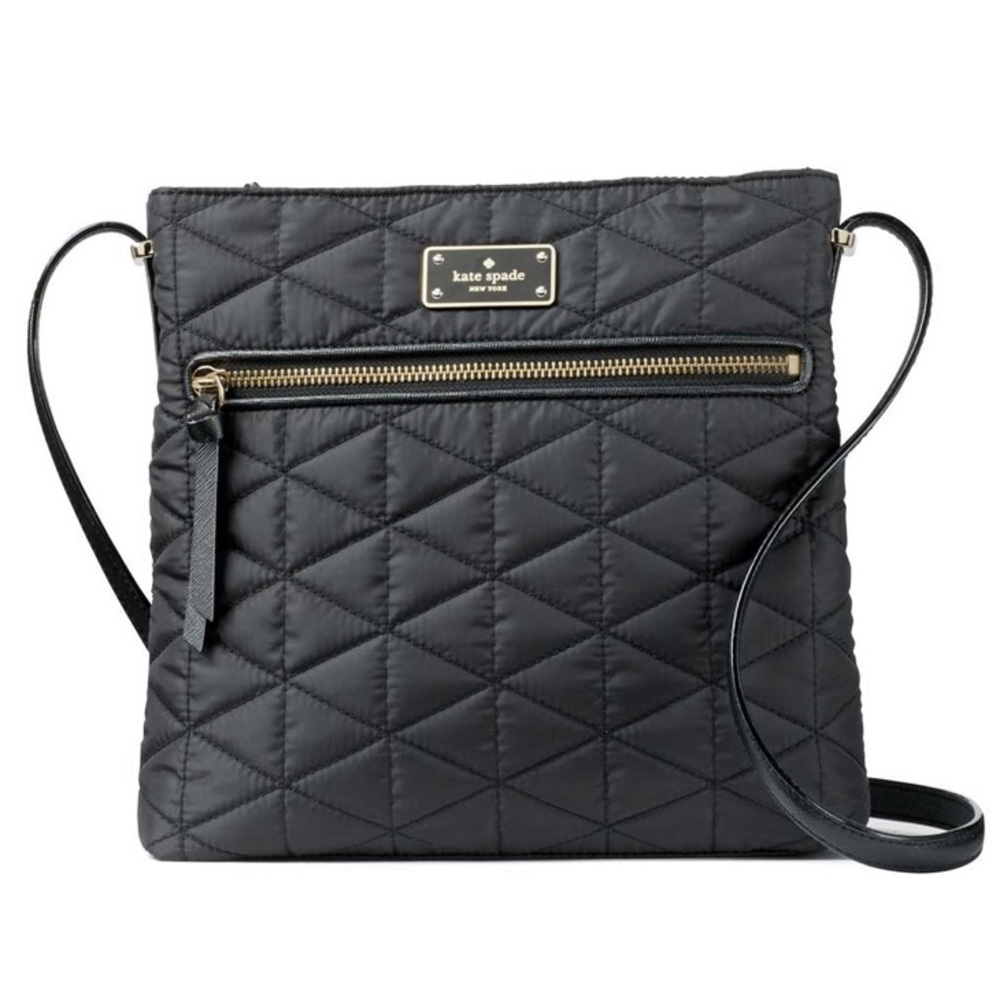 KATE SPADE Black Wilson Road Quilted Dessi Bag Crossbody Handbag Purse - Picture 13 of 15